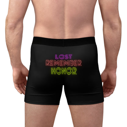 Men's Boxer Briefs: Lost Remember Honor Black