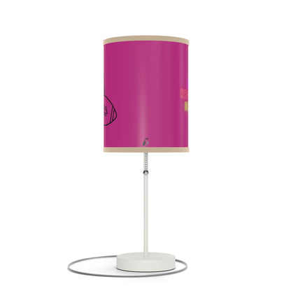 Lamp on a Stand, US|CA plug: Football Pink