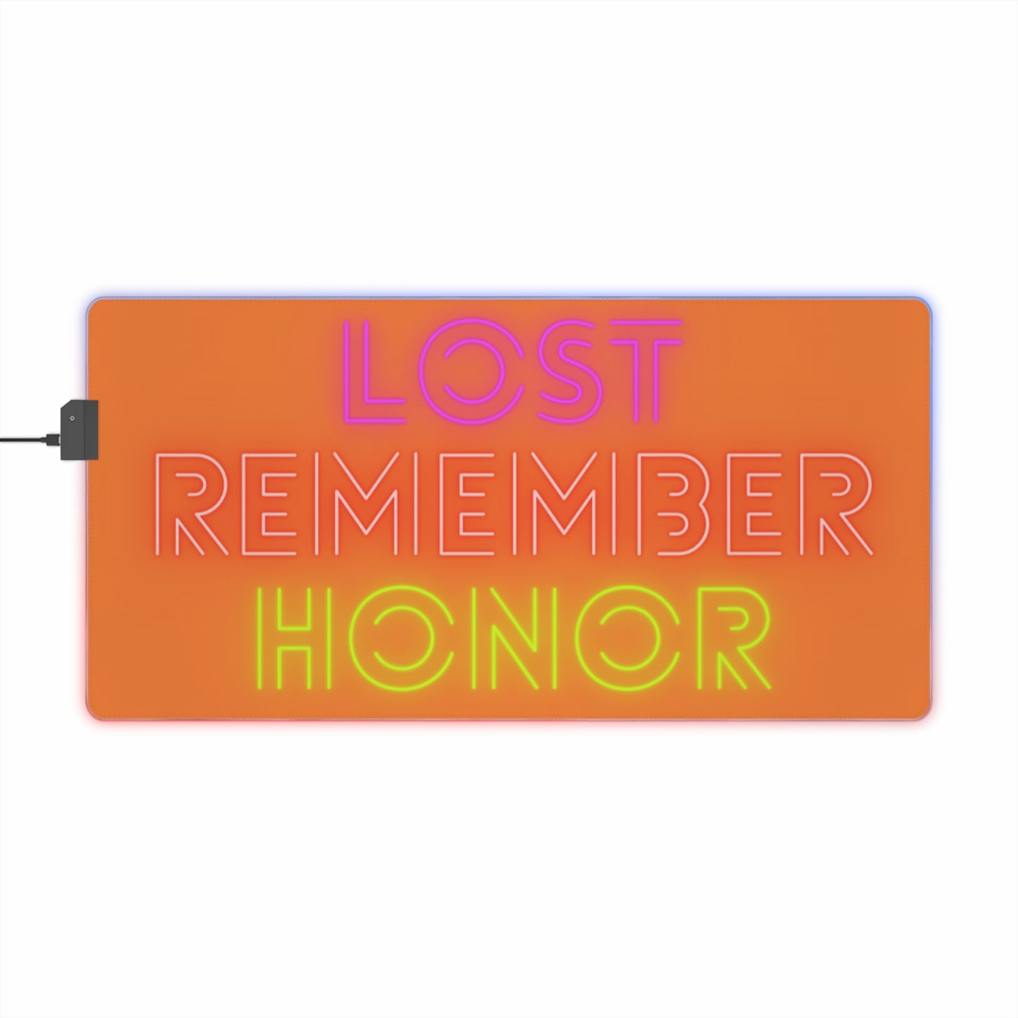 LED Gaming Mouse Pad: Lost Remember Honor Crusta