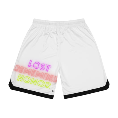 Basketball Rib Shorts: Music White