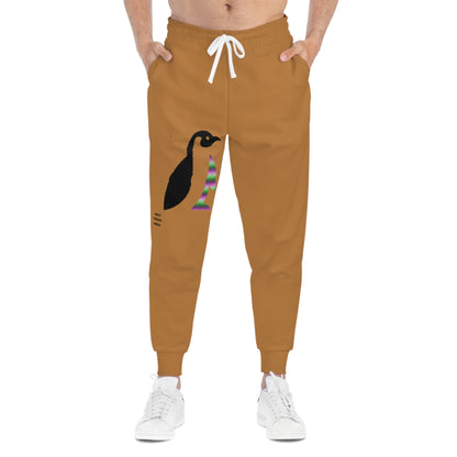 Athletic Joggers: Crazy Penguin World Logo Lite Brown