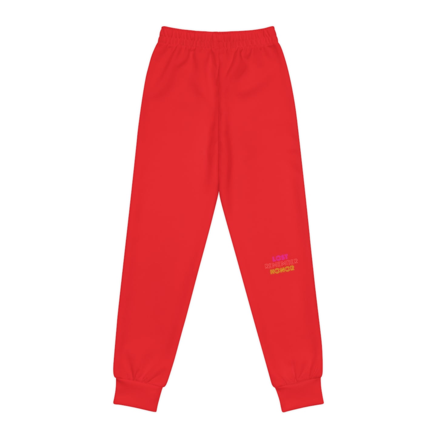 Youth Joggers: Crazy Penguin World Logo Red