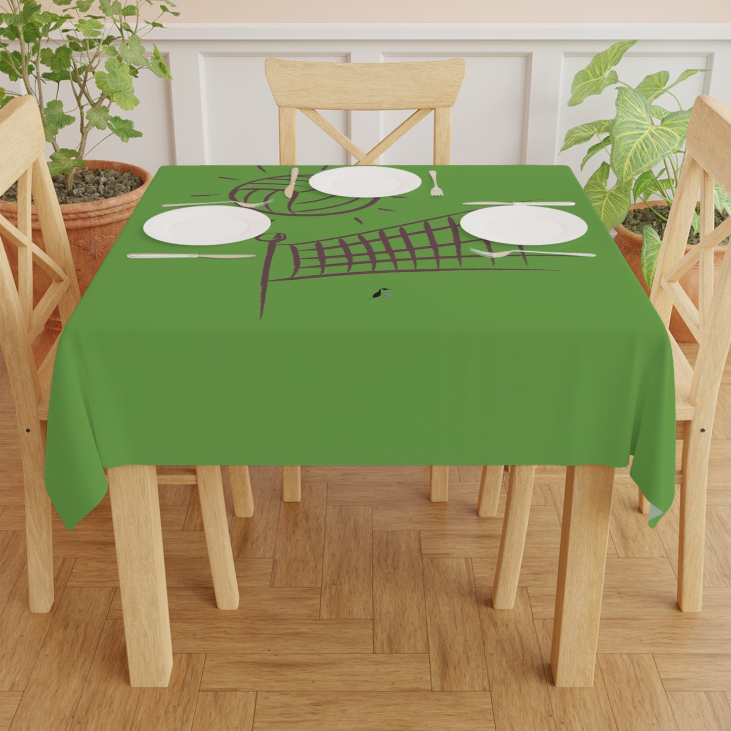 Tablecloth: Volleyball Green