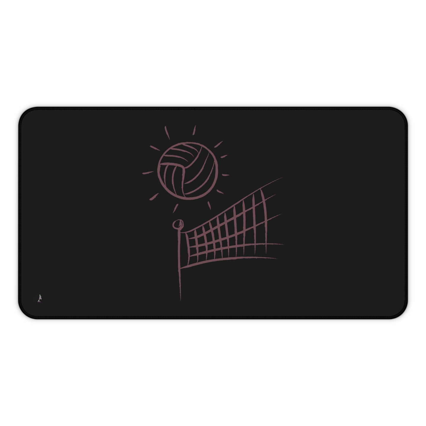 Desk Mat: Volleyball Black