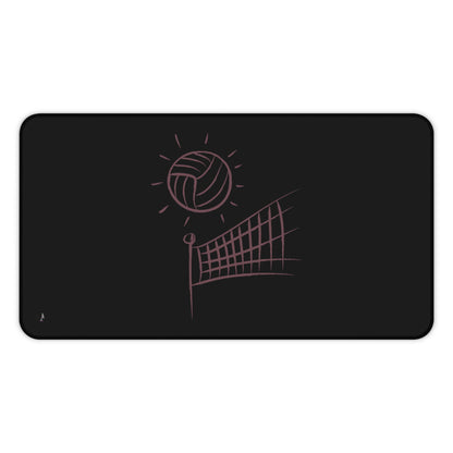 Desk Mat: Volleyball Black