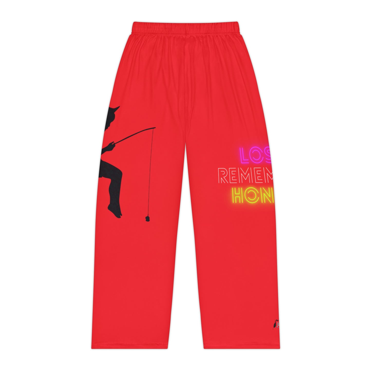 Women's Pajama Pants: Fishing Red