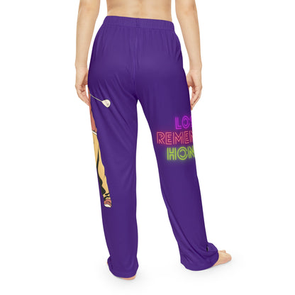 Women's Pajama Pants: Golf Purple