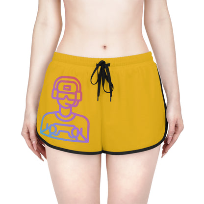 Women's Relaxed Shorts: Gaming Yellow