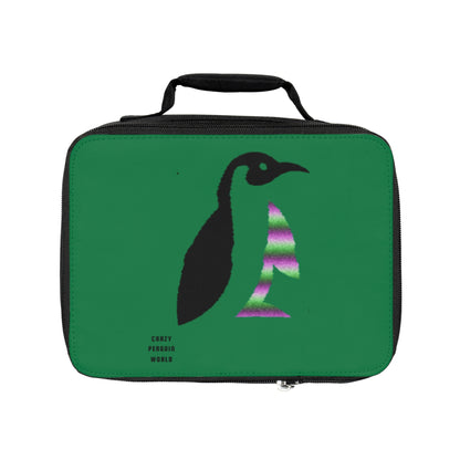 Lunch Bag: Crazy Penguin World Logo Dark Green