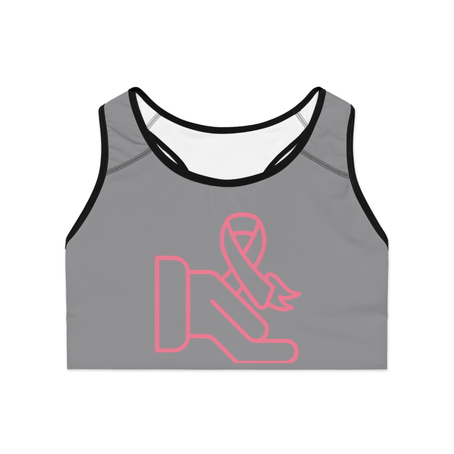 Sports Bra: Fight Cancer Grey