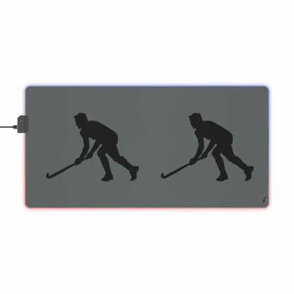 LED Gaming Mouse Pad: Hockey Dark Grey