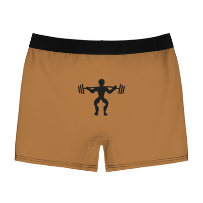 Men's Boxer Briefs: Weightlifting Lite Brown