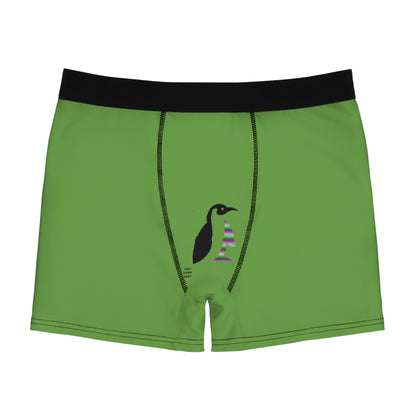 Men's Boxer Briefs: Skateboarding Green