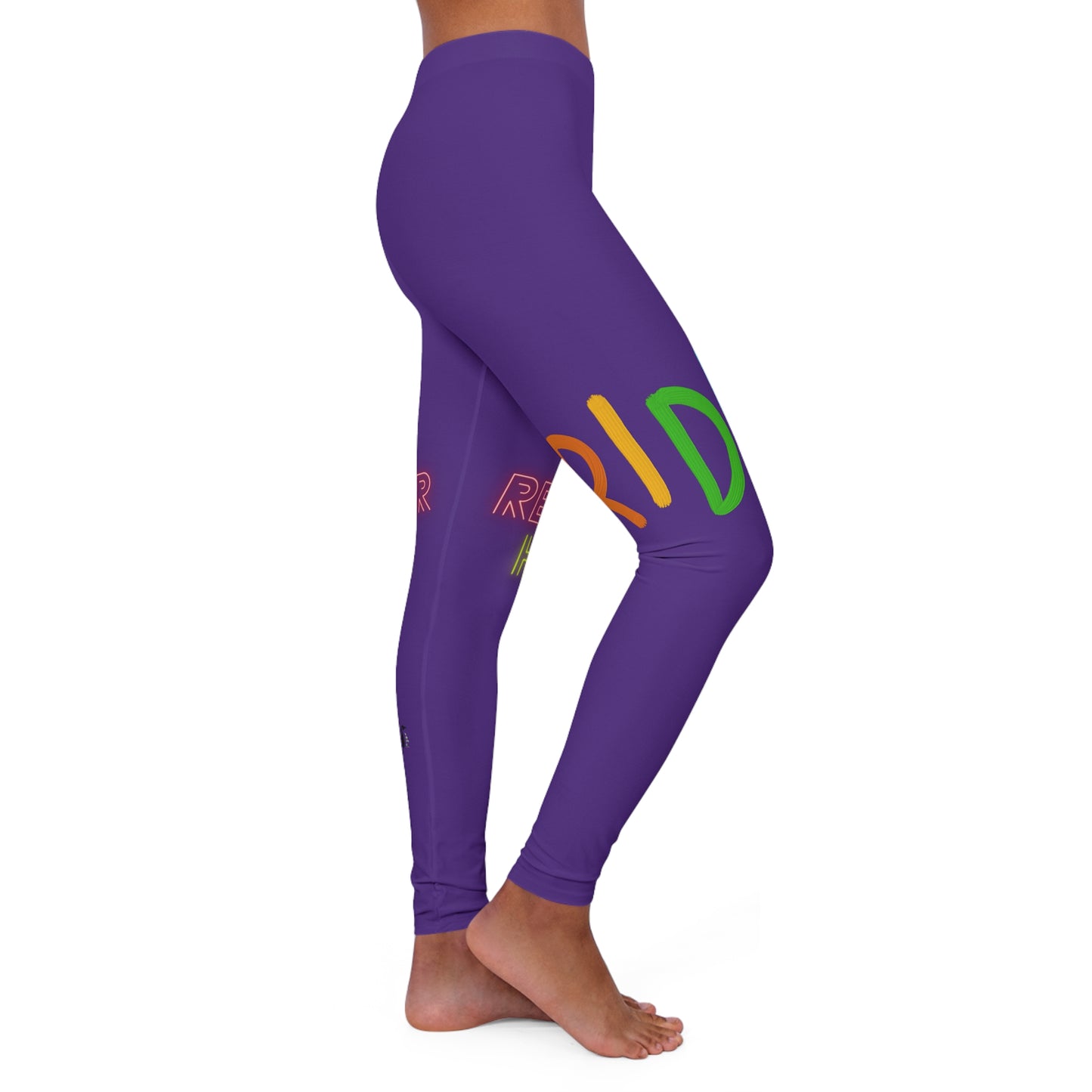 Women's Spandex Leggings: LGBTQ Pride Purple