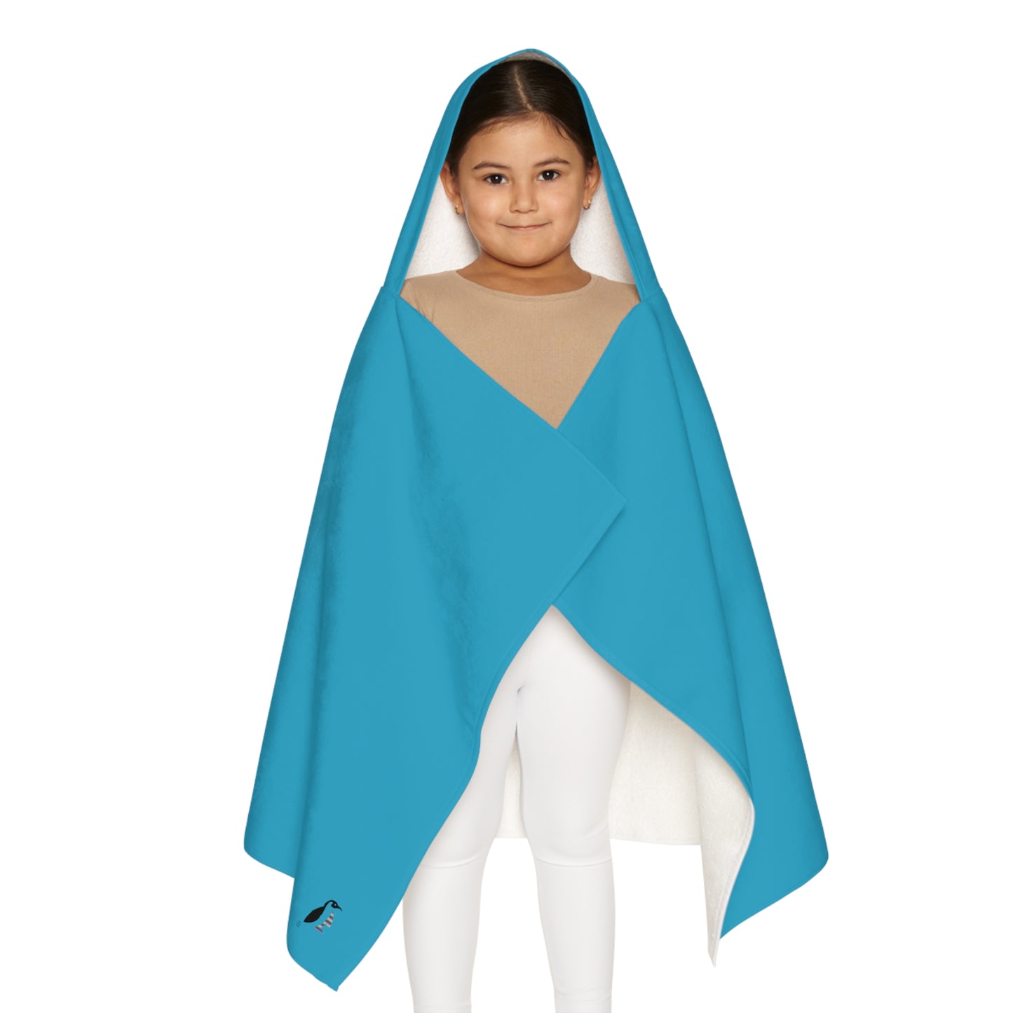 Youth Hooded Towel: Tennis Turquoise
