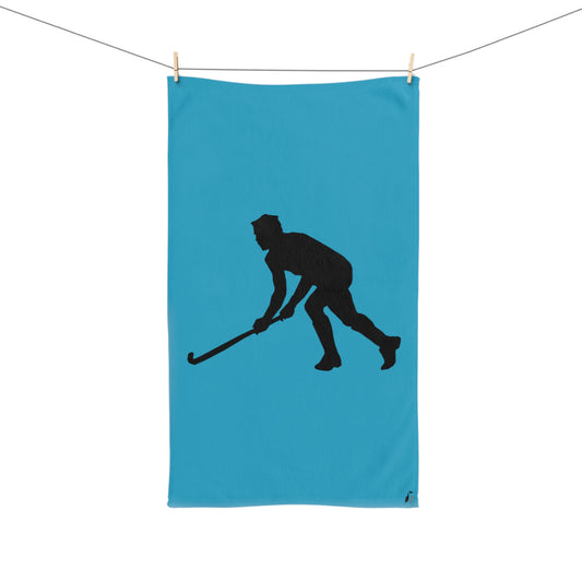 Hand Towel: Hockey Turquoise