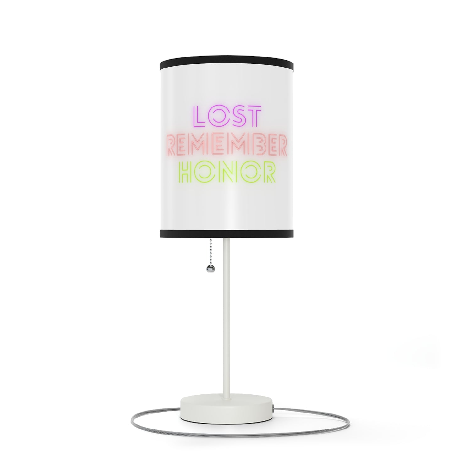 Lamp on a Stand, US|CA plug: Weightlifting White