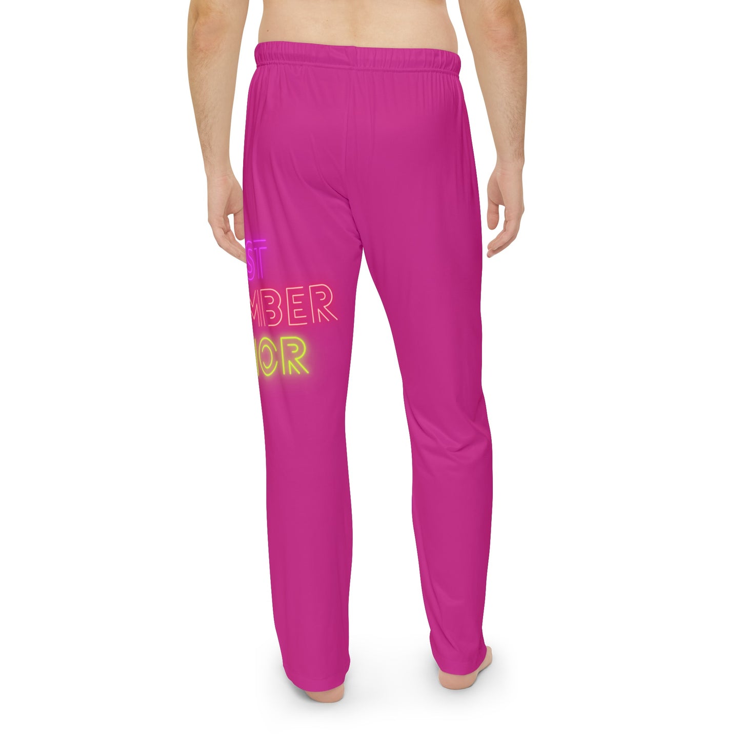 Men's Pajama Pants: Lost Remember Honor Pink