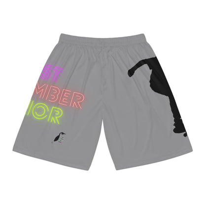 Basketball Shorts: Skateboarding Grey