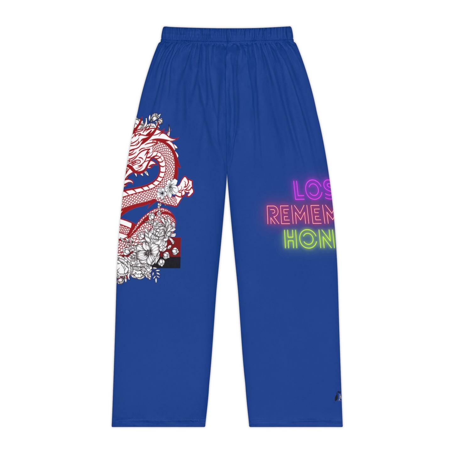 Women's Pajama Pants: Dragons Dark Blue