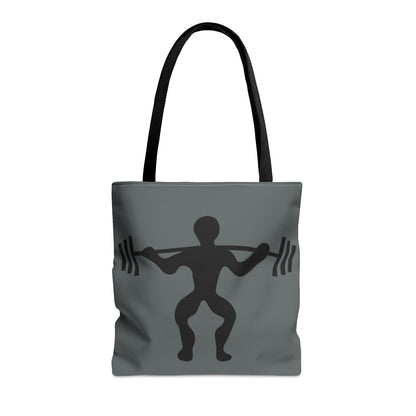 Tote Bag: Weightlifting Dark Grey