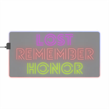 LED Gaming Mouse Pad: Lost Remember Honor Grey