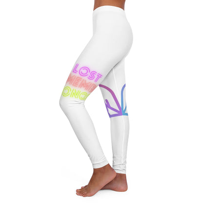 Women's Spandex Leggings: Gaming White