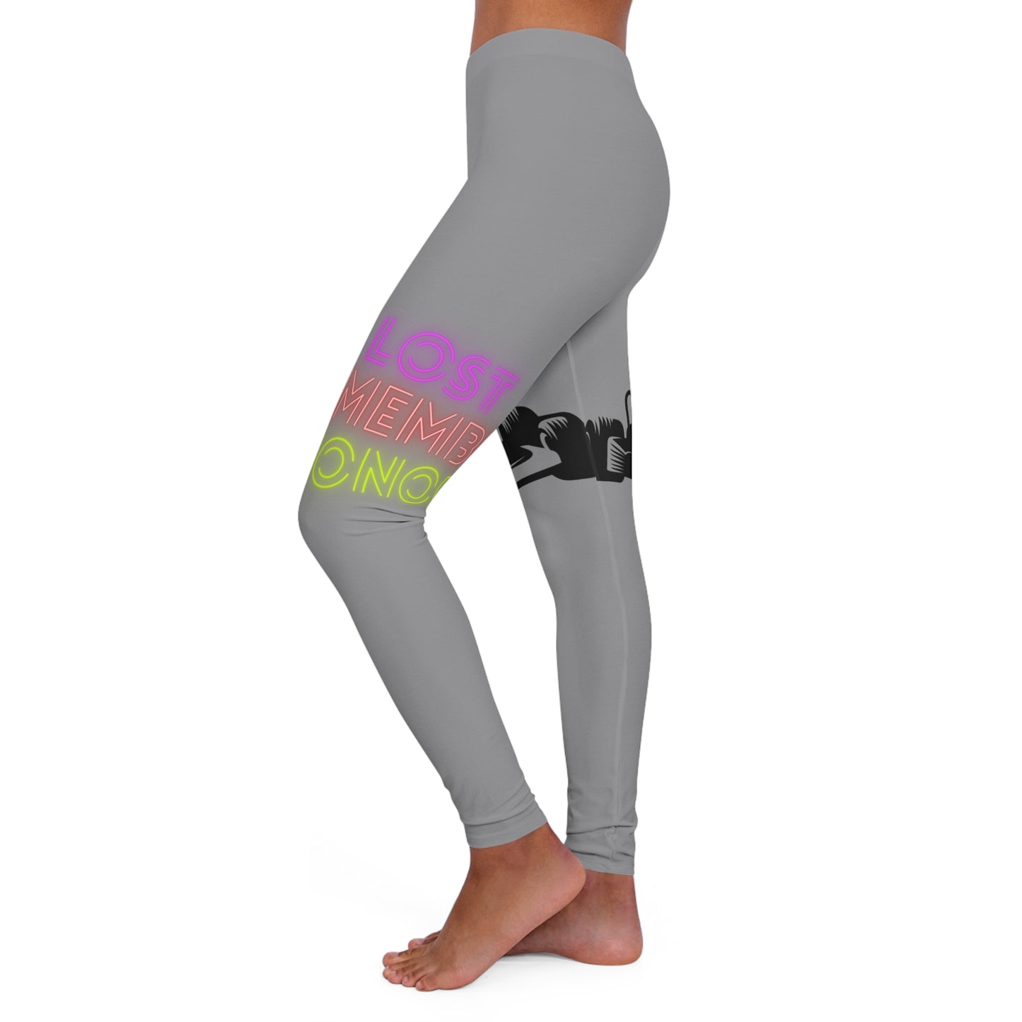 Women's Spandex Leggings: Racing Grey