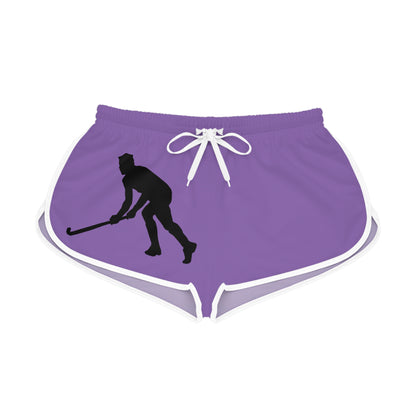 Women's Relaxed Shorts: Hockey Lite Purple