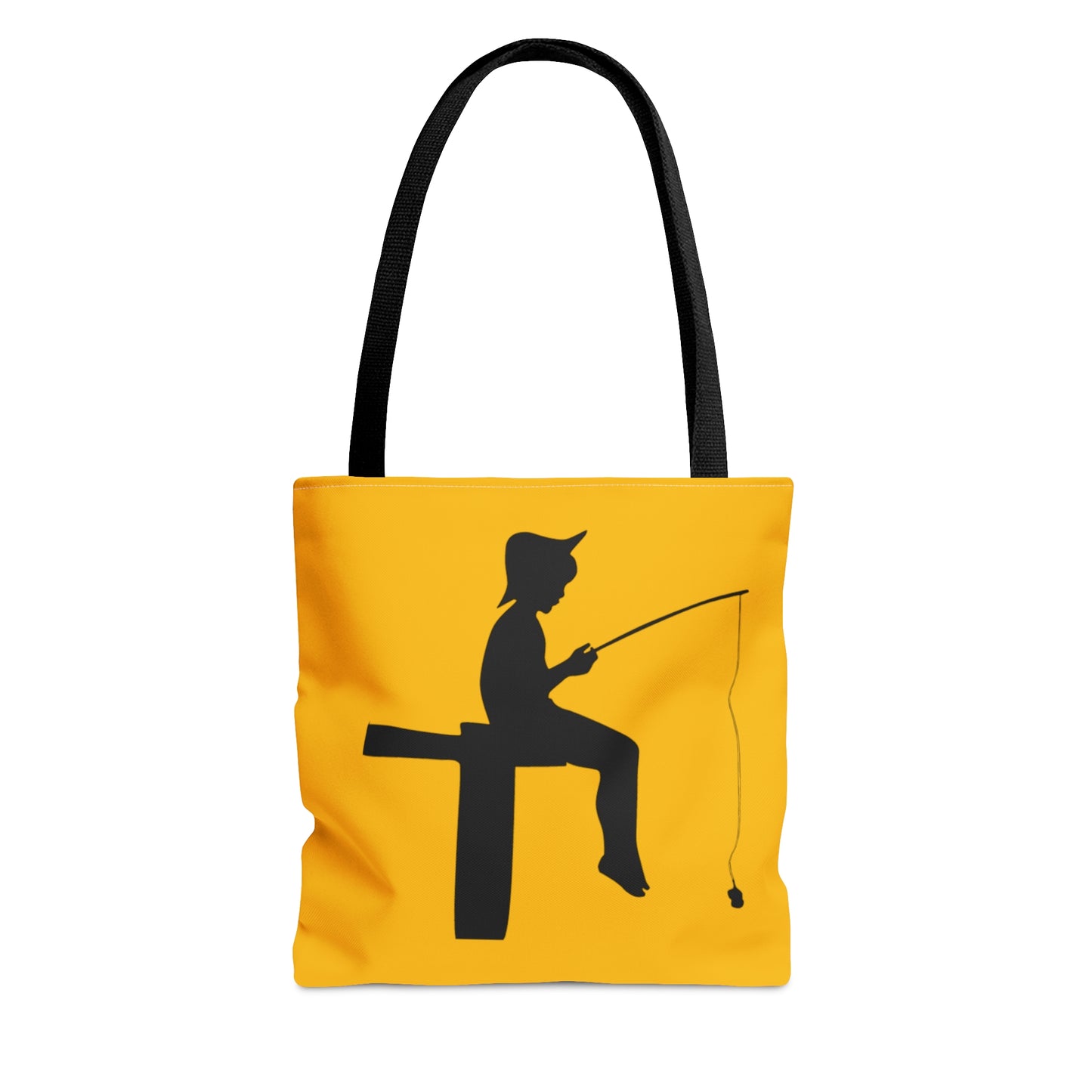 Tote Bag: Fishing Yellow