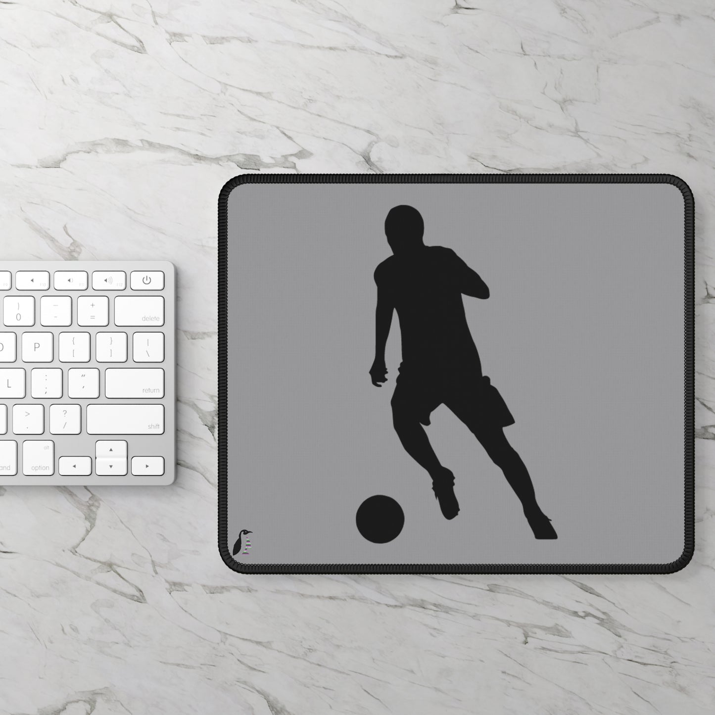 Gaming Mouse Pad: Soccer Grey