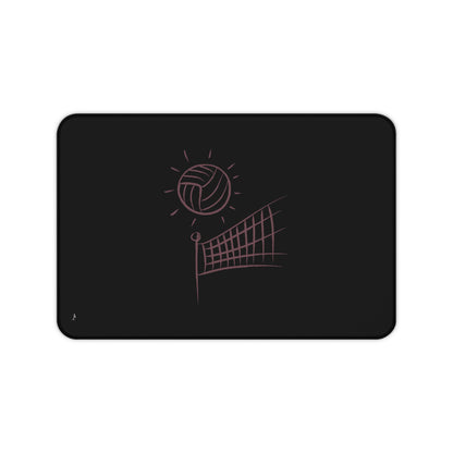 Desk Mat: Volleyball Black