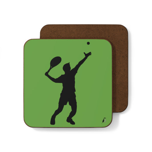 Hardboard Back Coaster: Tennis Green