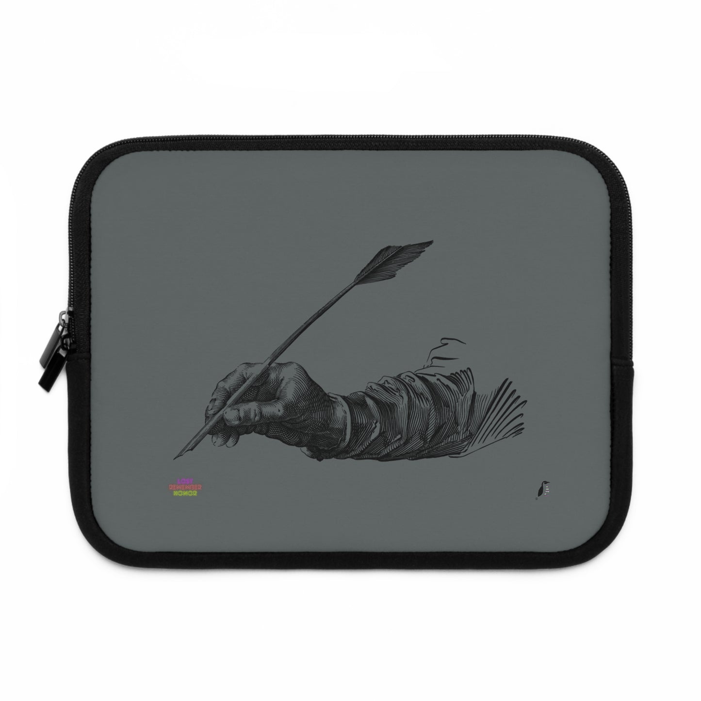 Laptop Sleeve: Writing Dark Grey