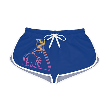 Women's Relaxed Shorts: Bowling Dark Blue