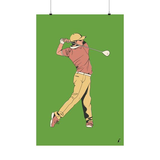 Premium Matte Vertical Posters: Golf Green