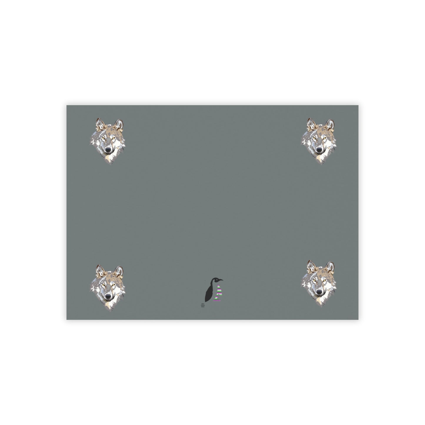 Post-it® Note Pads: Wolves Dark Grey