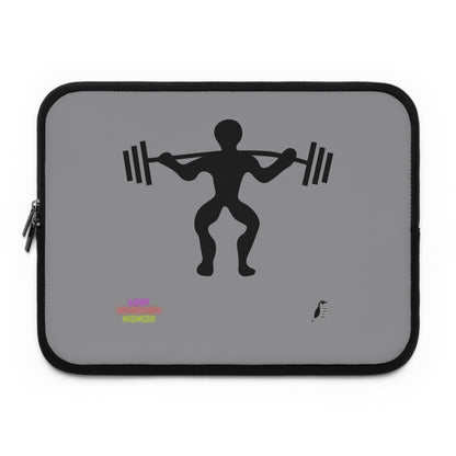 Laptop Sleeve: Weightlifting Grey