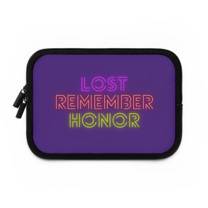 Laptop Sleeve: Lost Remember Honor Purple