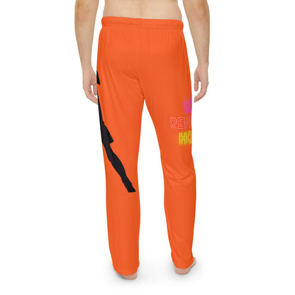 Men's Pajama Pants: Soccer Orange