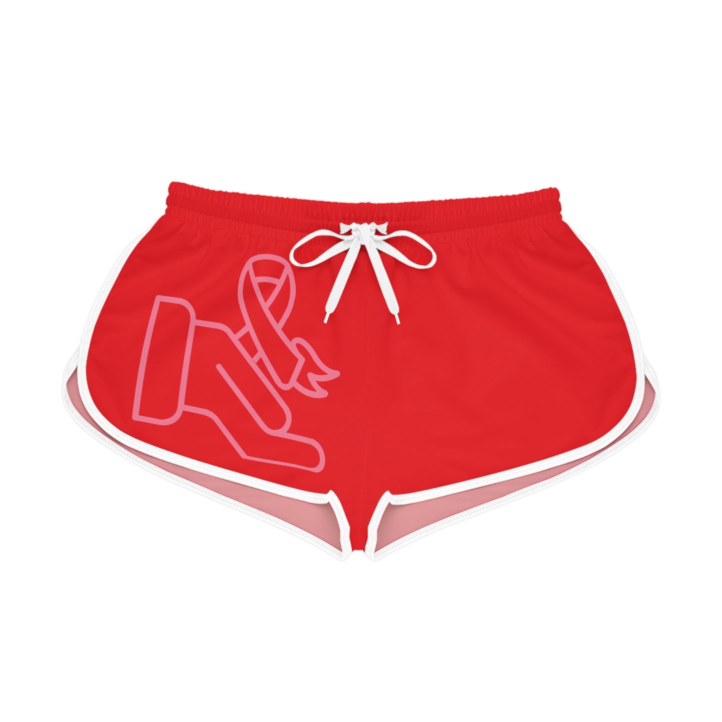 Women's Relaxed Shorts: Fight Cancer Red