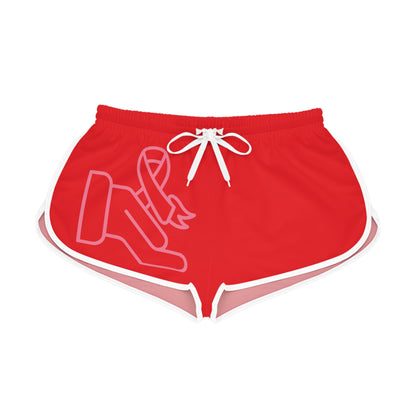 Women's Relaxed Shorts: Fight Cancer Red