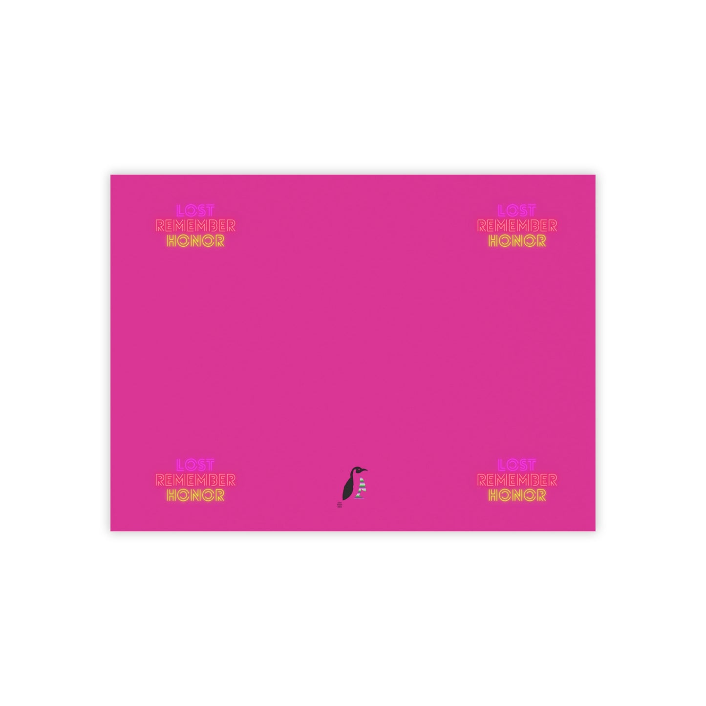 Post-it® Note Pads: Lost Remember Honor Pink