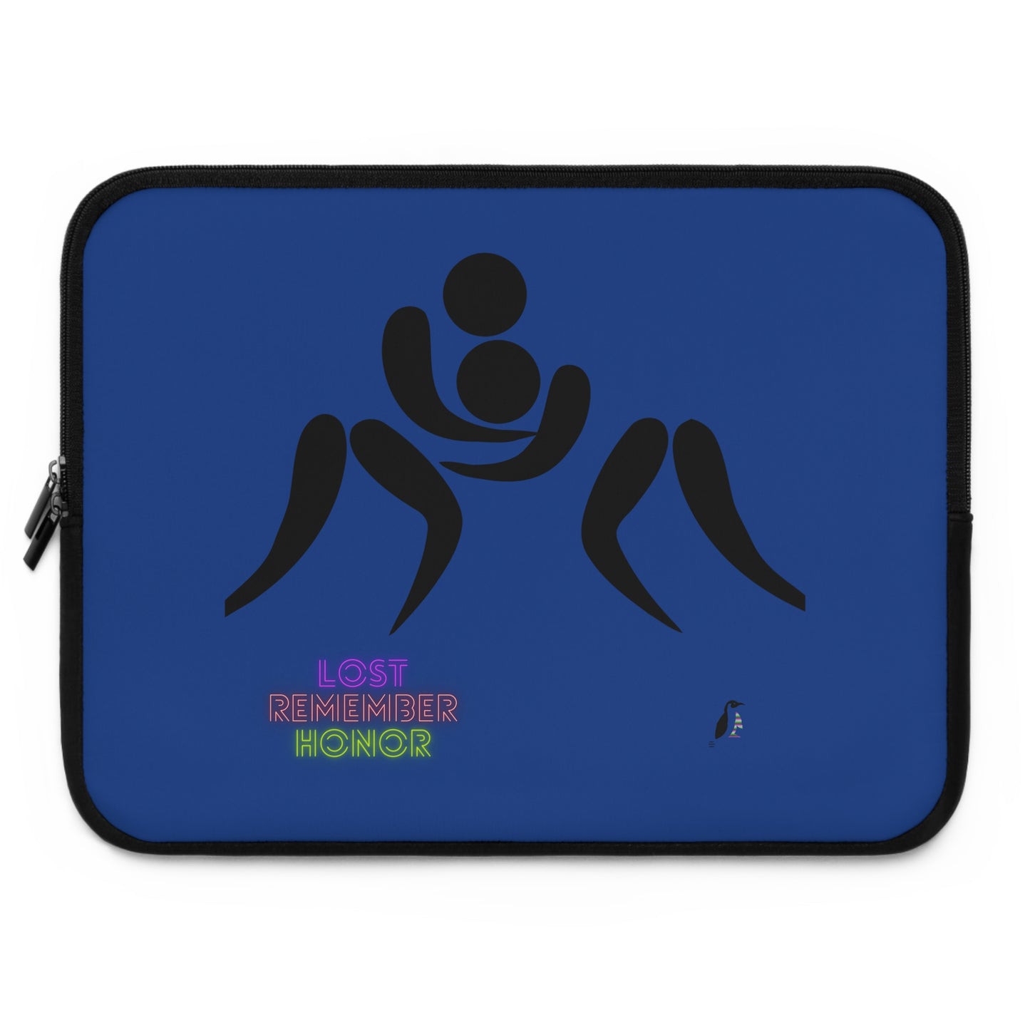 Laptop Sleeve: Wrestling Dark Blue