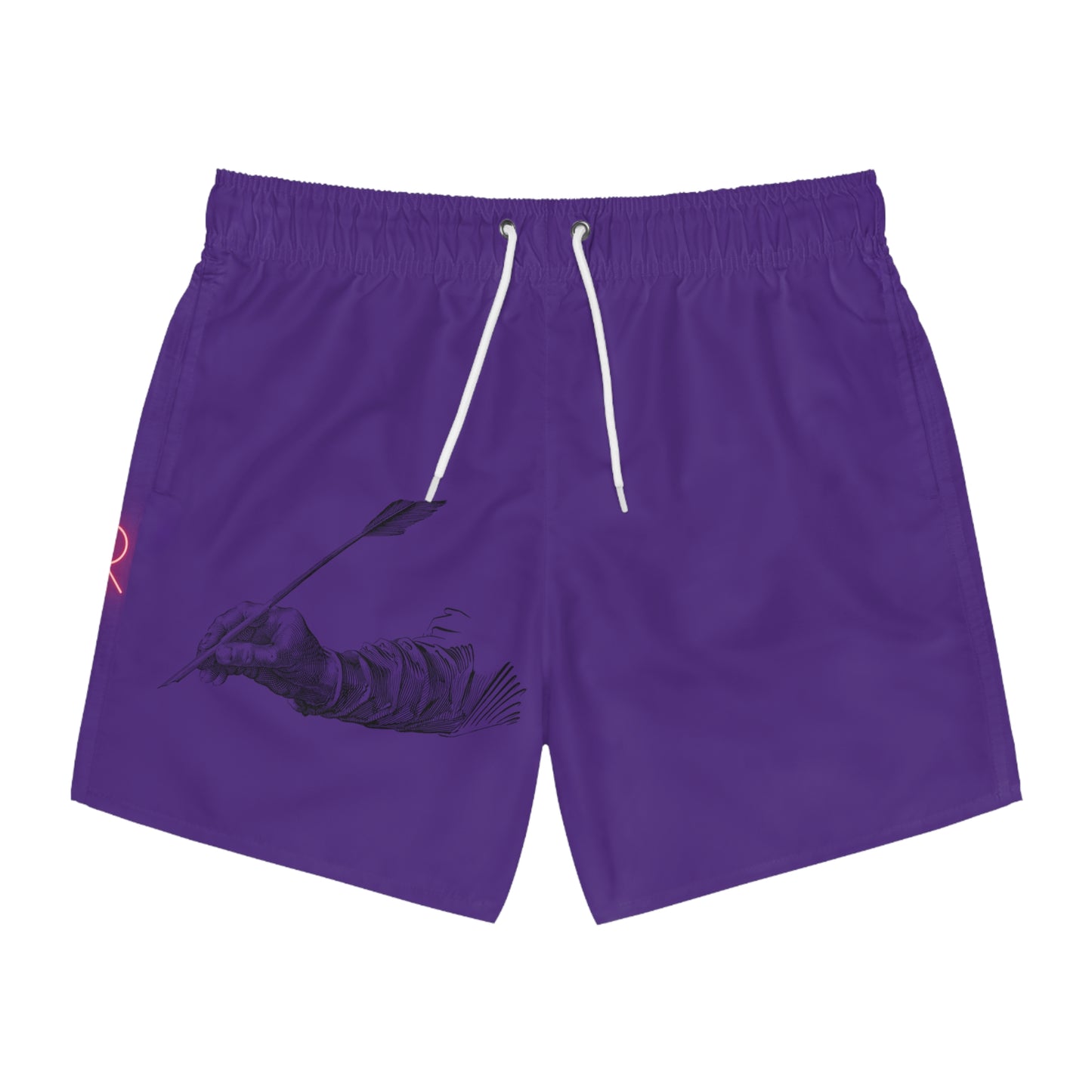 Swim Trunks: Writing Purple