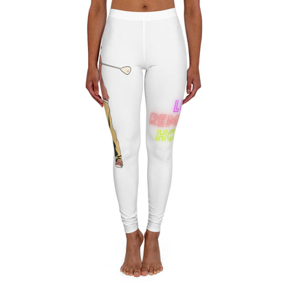 Women's Spandex Leggings: Golf White