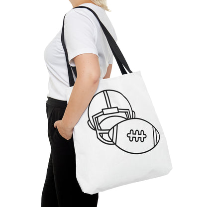 Tote Bag: Football White