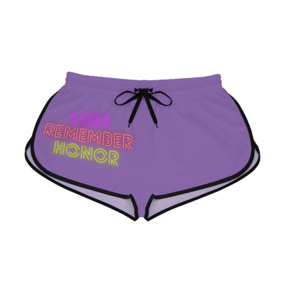 Women's Relaxed Shorts: Lost Remember Honor Lite Purple