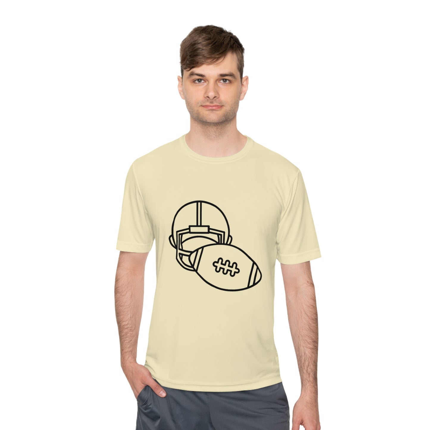 Moisture Wicking Tee: Football #2