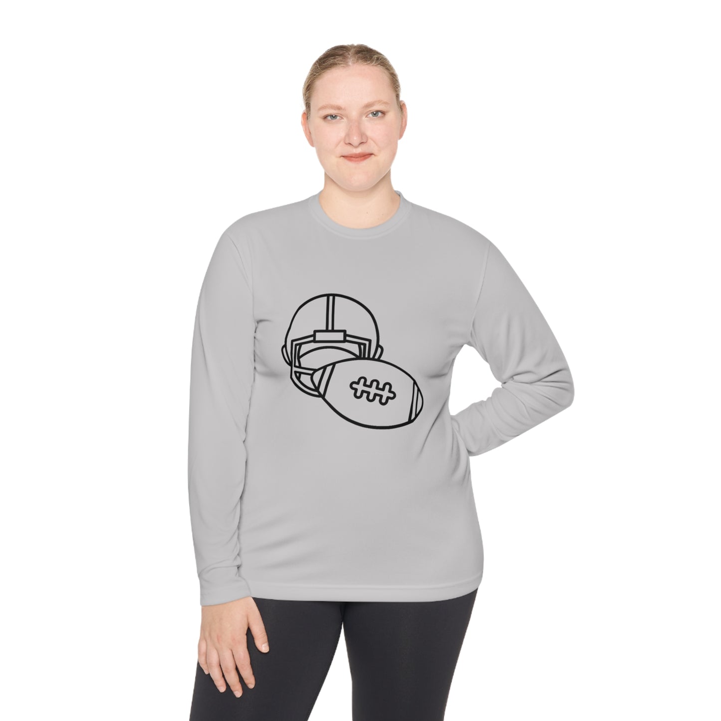 Lightweight Long Sleeve Tee: Football #1